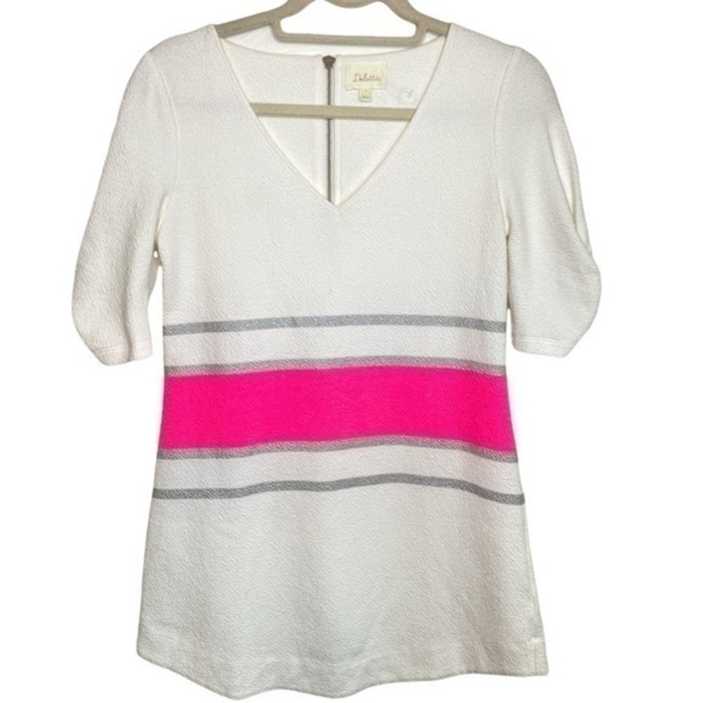 ANTHROPOLOGIE Deletta Pink Striped Tunic Size Small